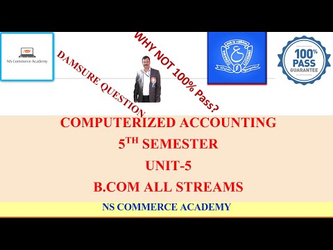 COMP ACC IMP5 -COMPUTERIZED ACCOUNTING - 5TH SEMESTER -B.COM ALL STREAMS -O.U