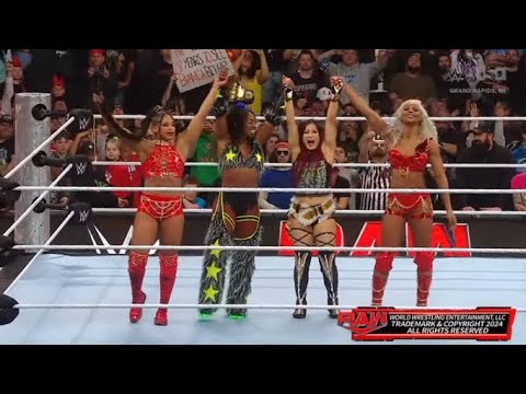 WWE Raw 11/11/24 Bianca Belair & Jade Cargill Retain WWE Women’s Tag Team Championships