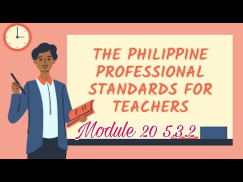 Philippines Professional Standards for Teachers Module 20 5 3 2