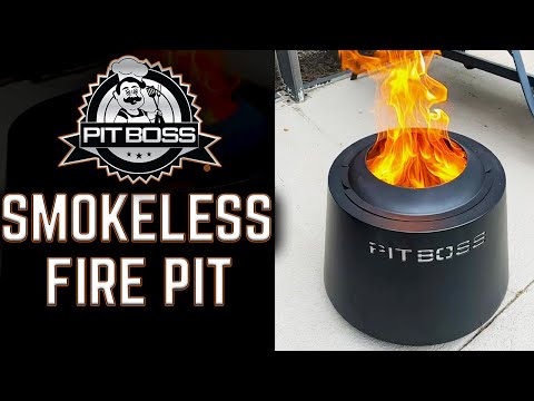 THIS THING IS AMAZING! Unboxing The PIT BOSS SMOKELESS FIRE PIT   Wood Pellet Fire Pit