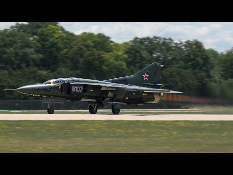 MiG-23 Flogger Takeoff - EAA AirVenture Oshkosh 2023