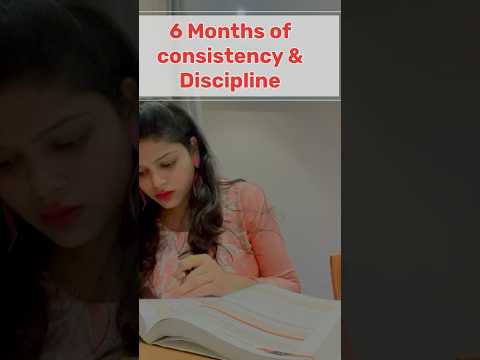 6 Months of Consistency & Discipline…..🎯#studymotivation #motivation #ca #cs #cma #study #upsc