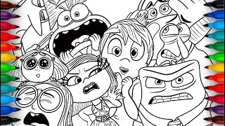 Inside Out 2 Coloring Pages | How to COLOR all Characters Emotion | Satisfying Colouring | NCS