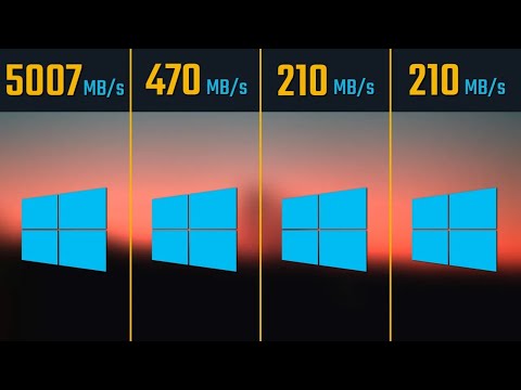 NVMe M.2 PCIe 4.0 vs. SSD vs. SSHD vs. HDD - Windows installation