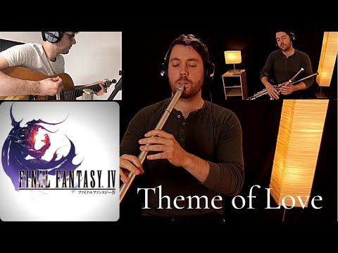 Final Fantasy IV - Theme of Love  [Low Whistle, Guitar Cover]