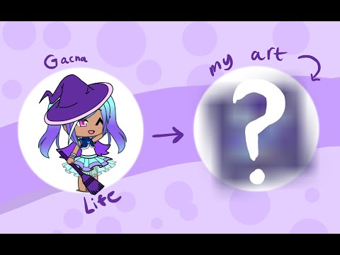 I made a Gacha Life character and then DREW IT?