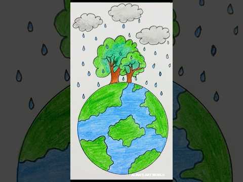 How to draw World Nature Conservation Day Drawing #shorts