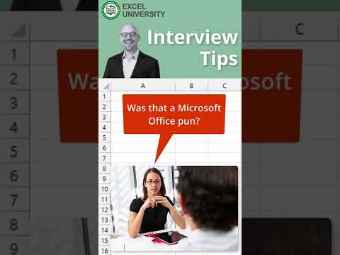 Interview Tips: How to Crush A Job Interview with Microsoft Excel #shorts #exceltips #excel