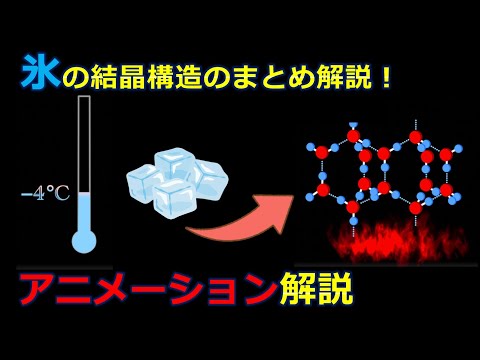 【京大院卒が独自解説】氷の結晶構造のまとめ解説！水素結合の性質もどこよりもわかりやすく解説！