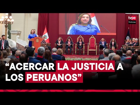 Presidenta Dina Boluarte renueva respaldo del Gobierno al Poder Judicial