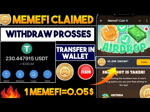 Memefi Airdrop claim and withdrawal process | Memefi new update today | memefi price prediction