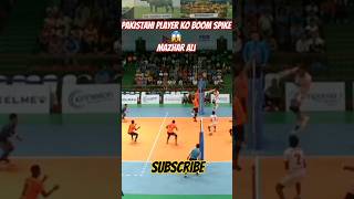 Mazhar Ali ko khatarnak Spike😱😱 || #Pakistani player #volleyball #ytshorts #spike #goviral #ujjwal