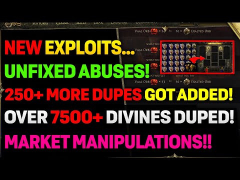 MORE DUPED ITEMS & UNFIXED EXPLOITS After Latest Hot-Fix | Market Manipulation WARNING!