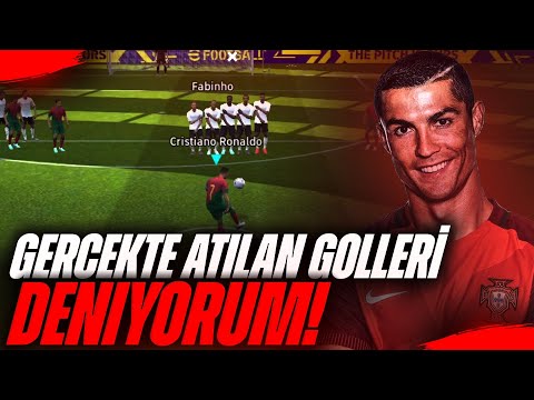 GERÇEKTE ATILAN GOLLERİ PES'TE DENEDİM (efootball 2023)