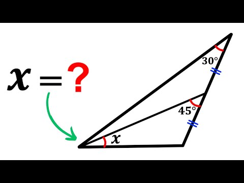 Can you calculate the angle X? | (Justify your answer) | #math #maths | #geometry