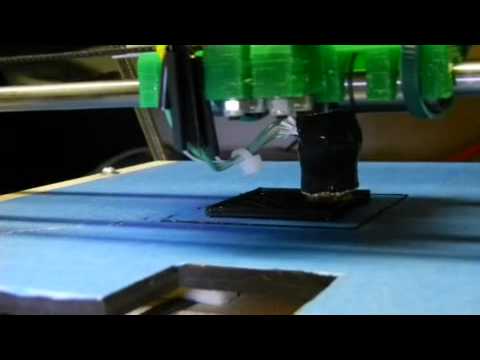 Printing 40mm test cube at higher speed on my Reprap Prusa