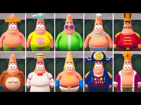 SpongeBob The Patrick Star Game - All Costumes