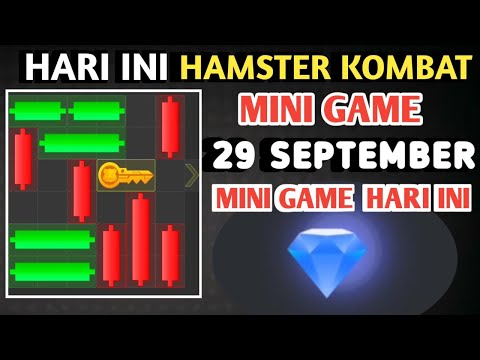 CARA MEMBUKA KUNCI MINI GAME HAMSTER KOMBAT HARI INI 29 SEPTEMBER 2024