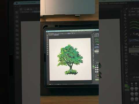 How to draw tree #ghibli #howtodraw