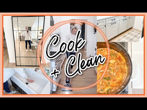 WINTER COOK + CLEAN WITH ME! | CLEANING MOTIVATION FEBRUARY 2024