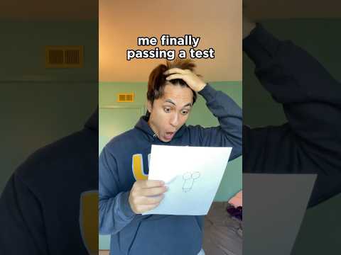 Finally passing a test #shorts #comedy #skit #funny #testing