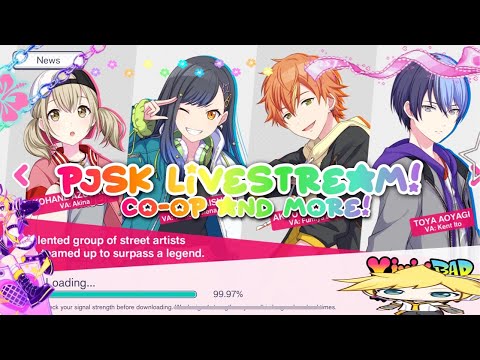 2ND PJSK LIVESTREAM (master songs unlocked) *LEVEL 50/60 4* CARDS!*