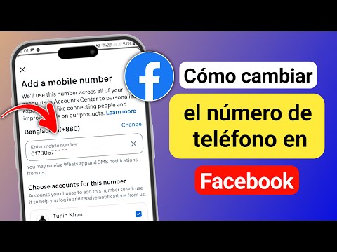 Cómo cambiar el número de teléfono en Facebook 2025 | Cambiar el número de Facebook