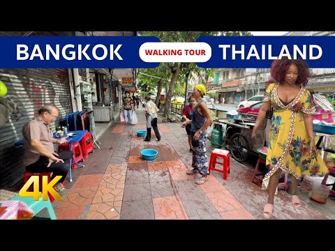 BANGKOK THAILAND 2023 🇹🇭 Walking tour in Bangkok old town