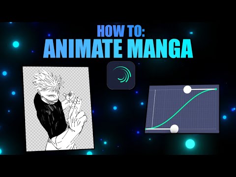 How to Animate Manga in Alight Motion (blinking, arms, hair)