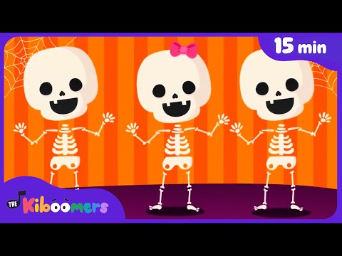 Skeleton Dance & More Halloween Songs | 15+ min Comp | The Kiboomers Kids Songs & Nursery Rhymes