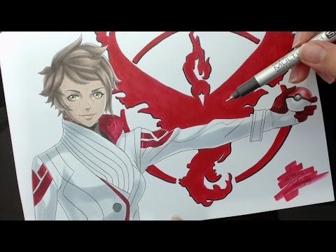 Speed Drawing - Team Valor: Candela (Pokémon GO)