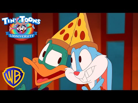 Fiesta de pizza Pluster 🐰🍕🦆 | Tiny Toons Looniversity | @WBKidsLatino​