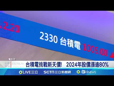 台積電挑戰新天價!  2024年股價漲逾80%｜94要賺錢