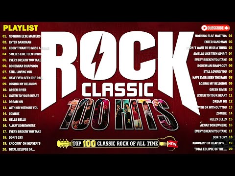 ACDC, Queen, Bon Jovi, Scorpions, Aerosmith, Nirvana, Guns N Roses - Classic Rock Songs 70s 80s 90s