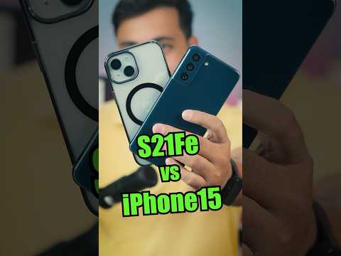 S21 FE vs iPhone 15 Kiska Camera jyada Better? #shorts #shortvideo #s21fe5g #iphone15 #cameratest