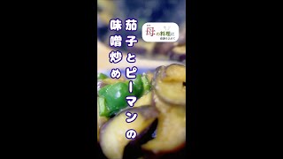 茄子とピーマンの味噌炒め【茄子レシピ】【作り置き】【簡単レシピ】 #Shorts