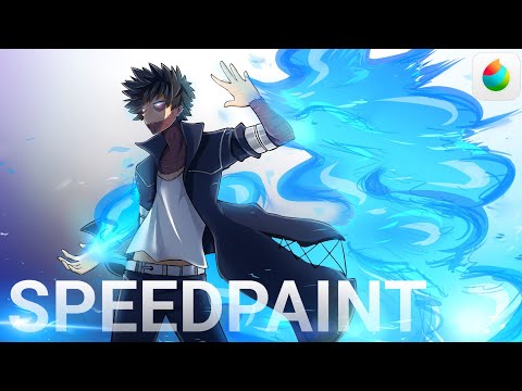 [SPEEDPAINT]Dabi-Boku No Hero Academia(MEDIBANG PAINT)