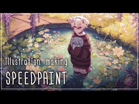 flower pond ✦ speedpaint【CLIP STUDIO PAINT】