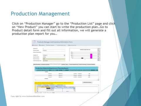 Production Management Software Demo