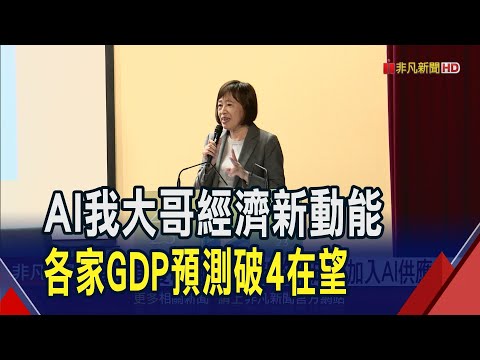 AI軟硬共榮延續商機 國發會對明年審慎樂觀!  AI帶動全年GDP破4 中經院:2025機會風險共存｜非凡財經新聞｜20241223