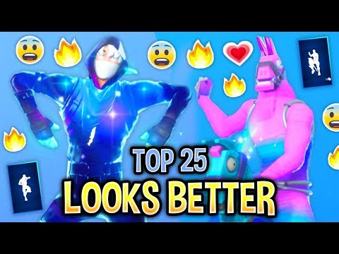 TOP 25 FORTNITE DANCES LOOK BETTER WITH THESE SKINS..! (CUSTOM SKINS)