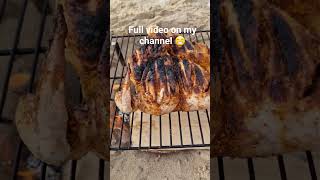 Camp Fire Cooking A whole chicken over fire #campfirecooking #campingcooking #camp #bushcraft