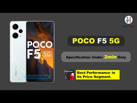 POCO F5 5G specifications in under 2min⏱️