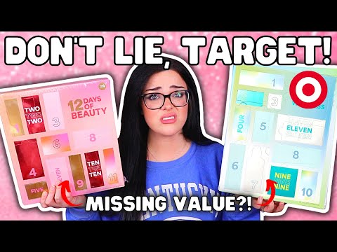 Target Caught LYING ABOUT VALUE?! | Double Target Advent Calendar Unboxing