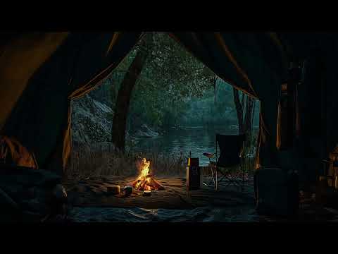 Camping in Tropical Forest Heavy Rain - 8 Hours Relaxing in a Rain Tarp Shelter, ASMR Sound