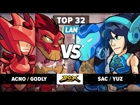 Acno & Godly vs SAC & Yuz - Top 32 - Brawlhalla World Championship 2024 - LAN 2v2