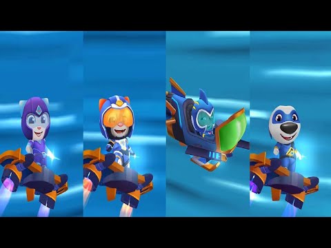 Talking Tom HERO DASH 2024 Deep Sea Tom VS SUPER HANK VS ARCTIC ANGELA VS SUPER TROOPER TOM Gameplay