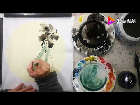 丝瓜小作品國畫书画教学视频Chinese painting teaching