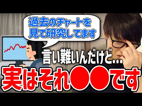 【テスタ】過去のチャートを研究するのってどうなの?? 実はそれ...言い難いんだけど●●です【切り抜き 株式投資】