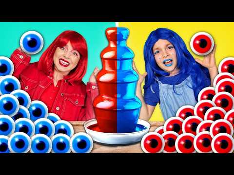 Red Food VS Blue Food by Pomni | An Amazing Digital Circus Challenge!